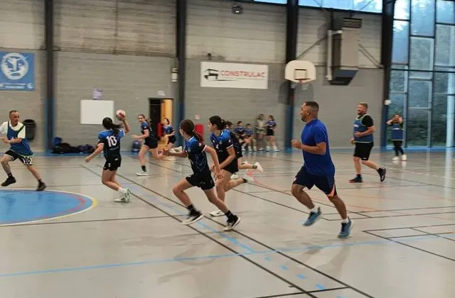 Action de jeu lors d'un entraînement du HBI